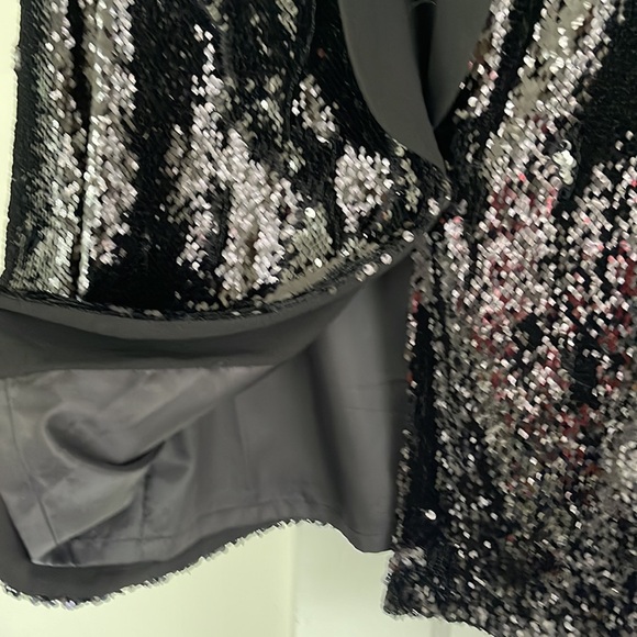 Cartonniere Black Sequin Blazer size XS - Picture 5 of 10